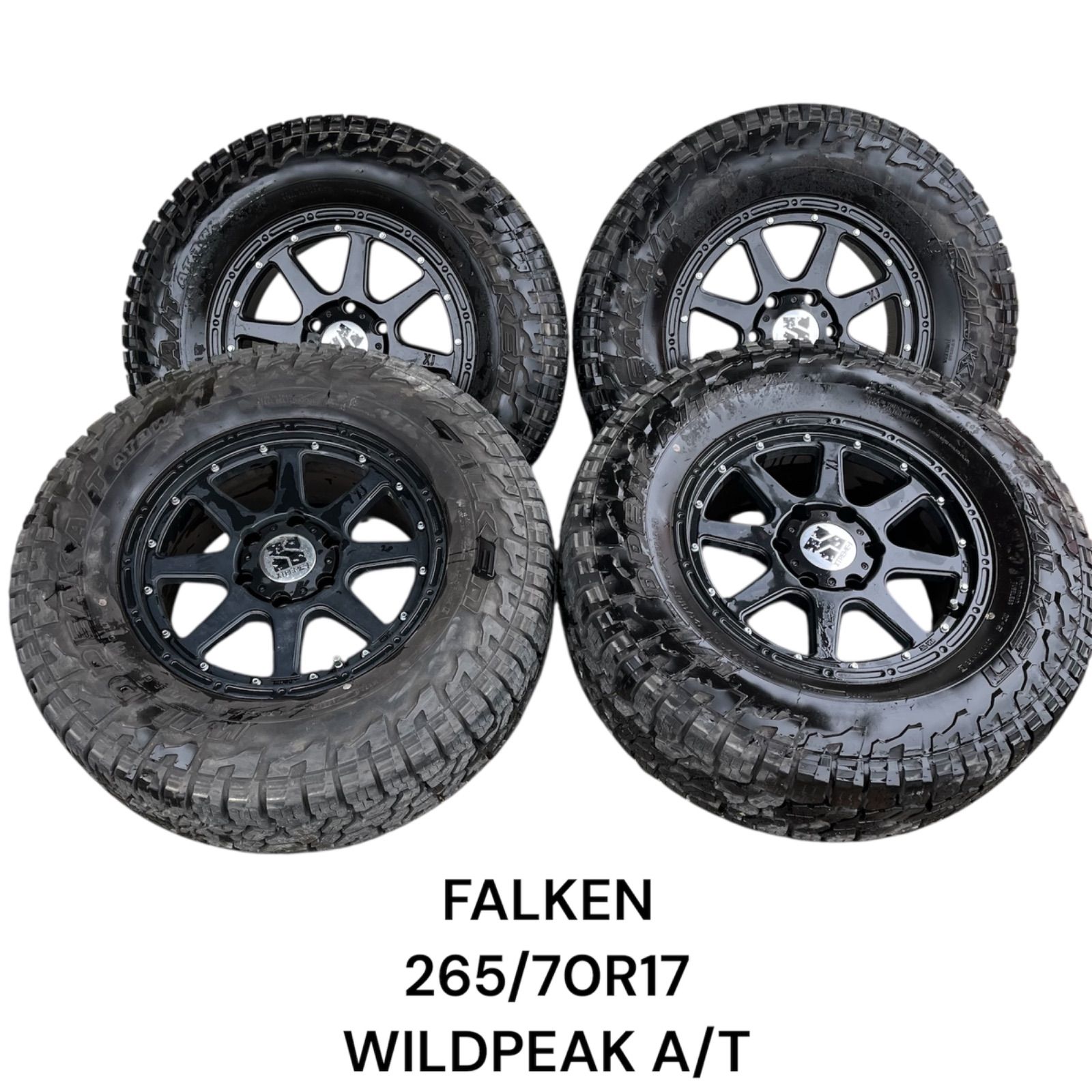 265|70R17 FALKEN WILDPEKA A|T AT3W 114.3 17インチ×7.5J 造 プラド ハイラックスサーフ FJクルーザー
