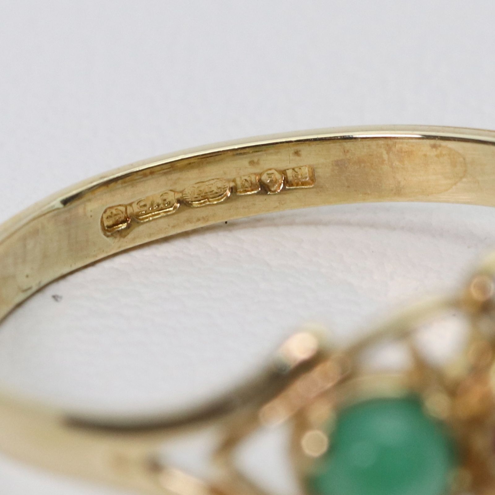 ヴィンテージ K9 マルチストーン 375 リング /24-1659S - メルカリ