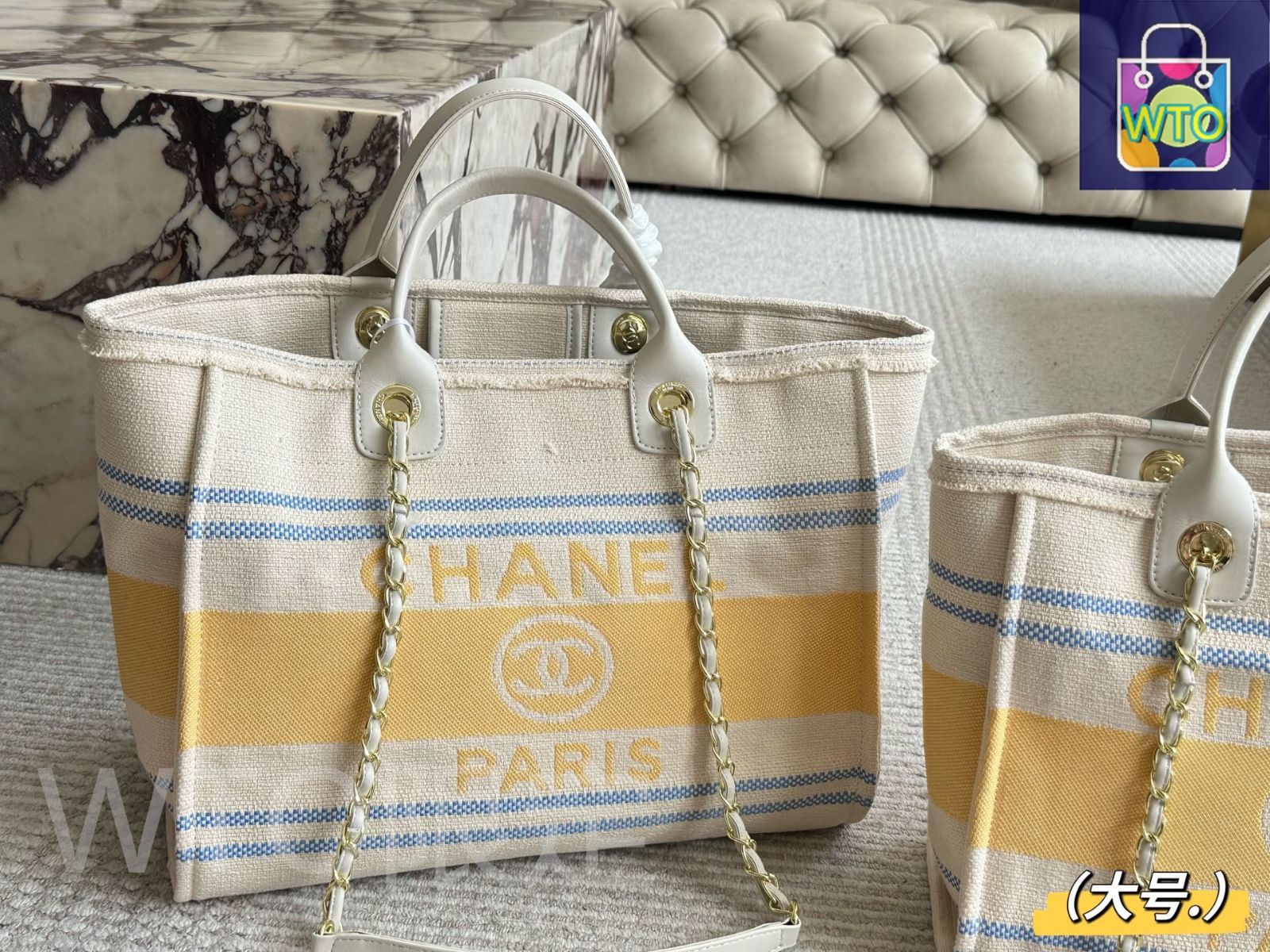 今日特価】Chanel 25C Pre-Spring Resort Collection Beach Tote