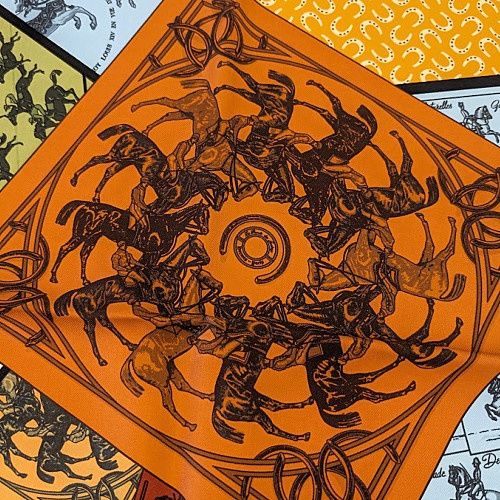 HERMES エルメス カレ90 A Cheval sur mon Carre カレの馬に乗って