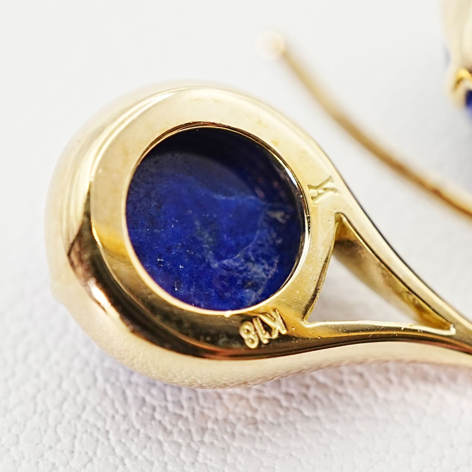 ヴァンドーム青山k18 ピアス ラピスラズリ