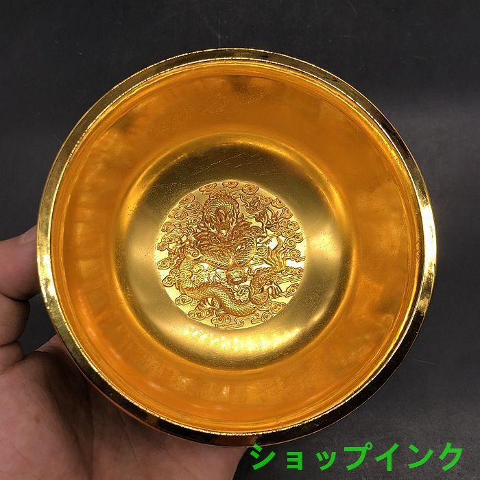 清乾隆 双龍碗 景泰藍双龍戯珠碗 装飾品 現代工芸品 美術品 置物