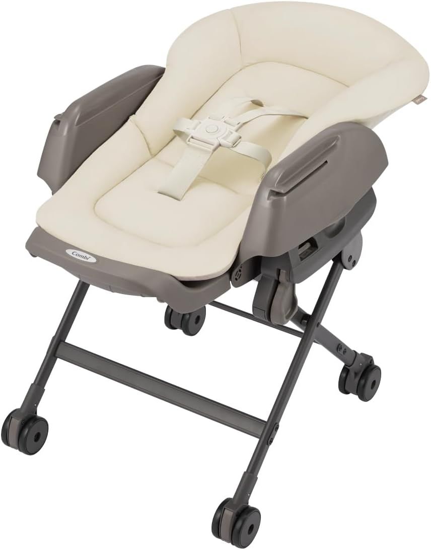【24年6月発売】コンビ ハイローチェア ネムリラ Fit AQ アイボリー 新生児から4歳頃まで成長に合わせて大活躍