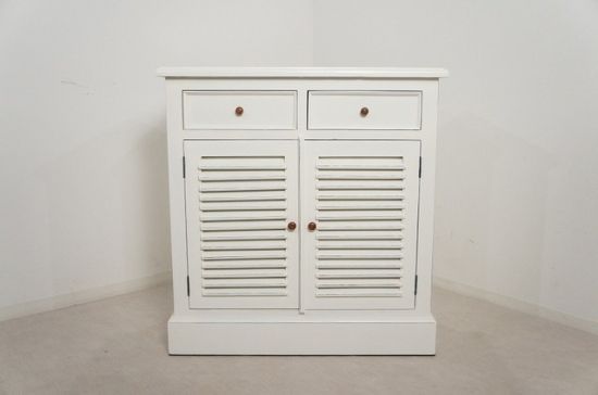 アンティーク調 レジスターカウンター ルーバー扉 2ドロワー oth-228-WHA