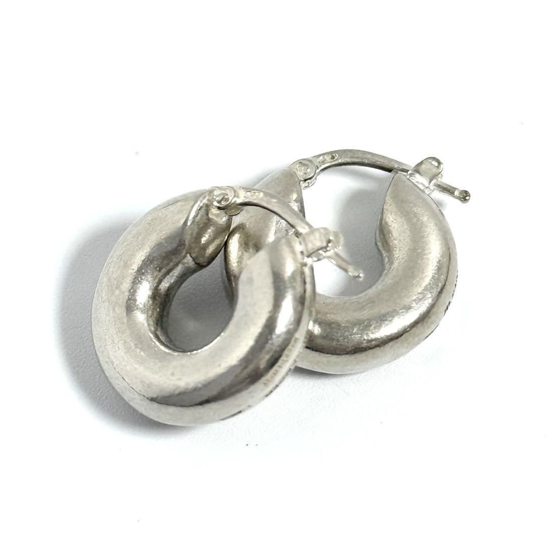 【男女兼用】ジルサンダー　メンズ　レディース　フープ　ピアス　マット　シルバー 男女兼用】ジルサンダー メンズ レディース フープ ピアス マット