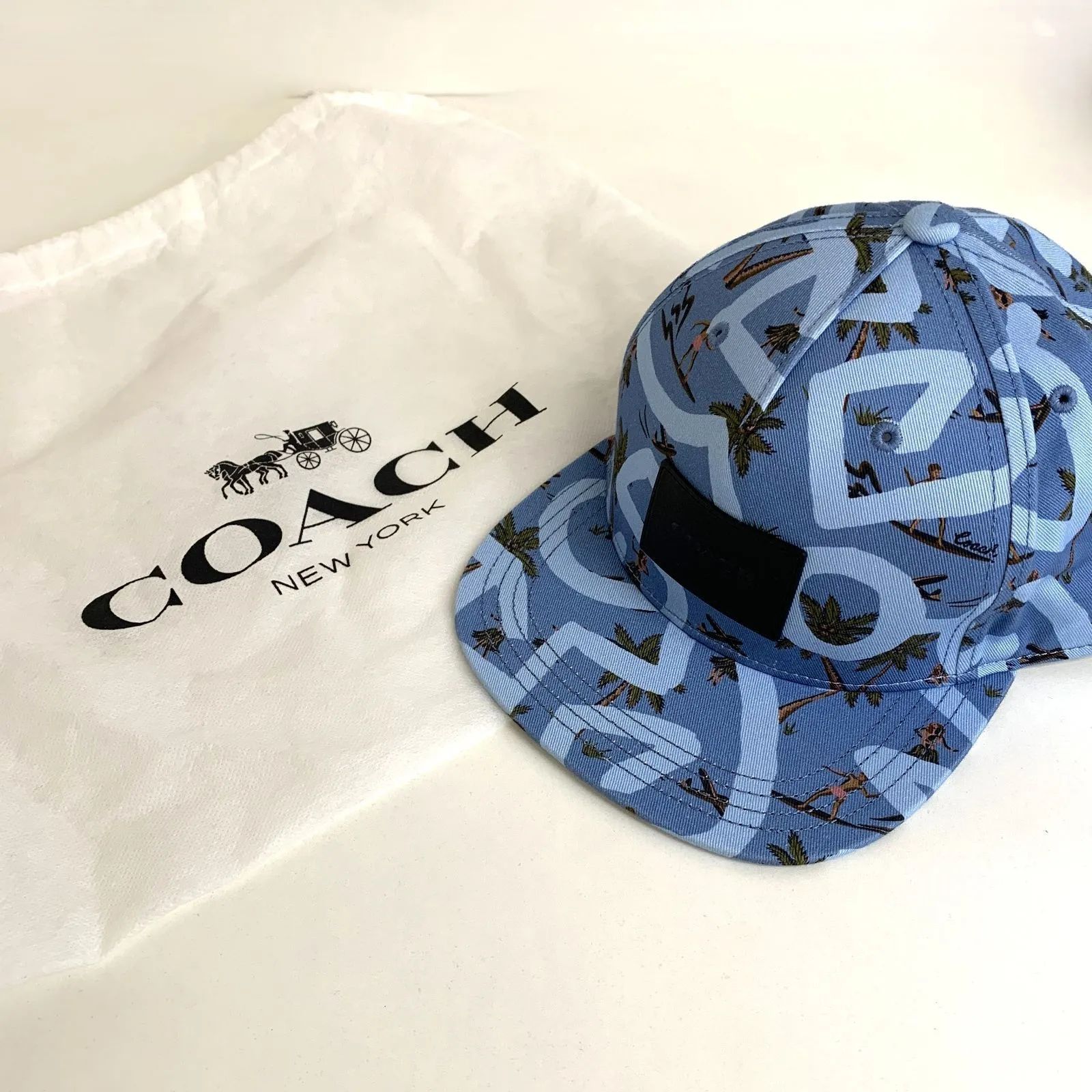 中古品】COACH キースへリング レザーキャップ F66988 Keith