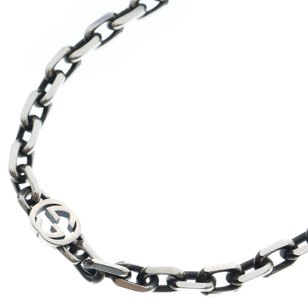GUCCI グッチ インターロッキングG チェーンネックレス Ag925 SV シルバー 616941