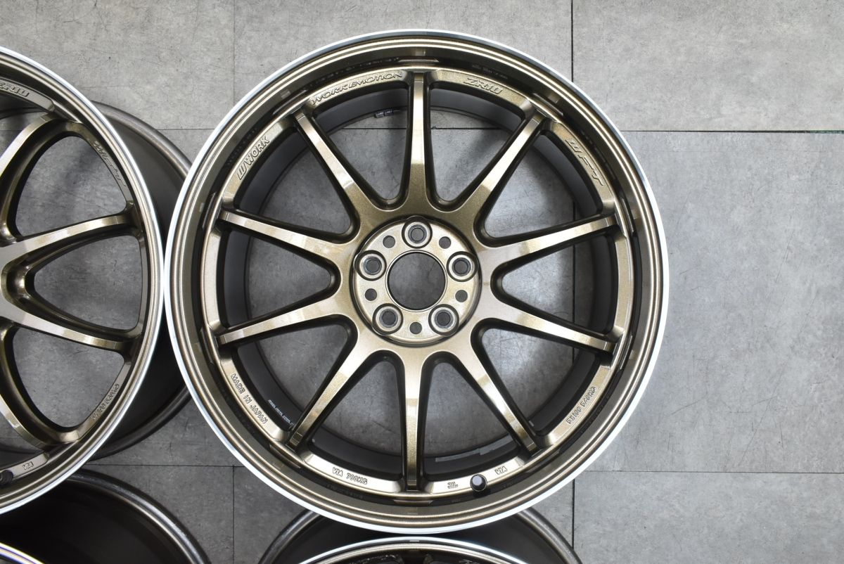 インプレッサ レガシィなどに WORK エモーション ZR10 18in 8.5J 47 PCD100 4本 プリウス カローラ ツーリング スポーツ 86 BRZ FFCRYSTALESIA_COM