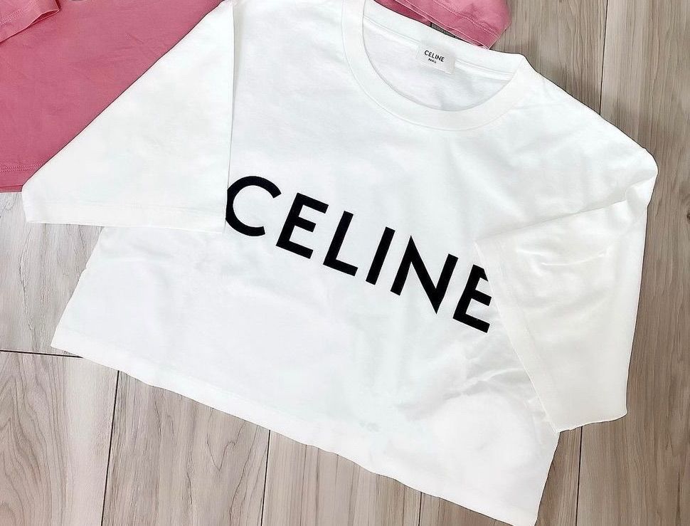 新品 クロップド CELINE Tシャツ セリーヌ ホワイト - LUCE STORE