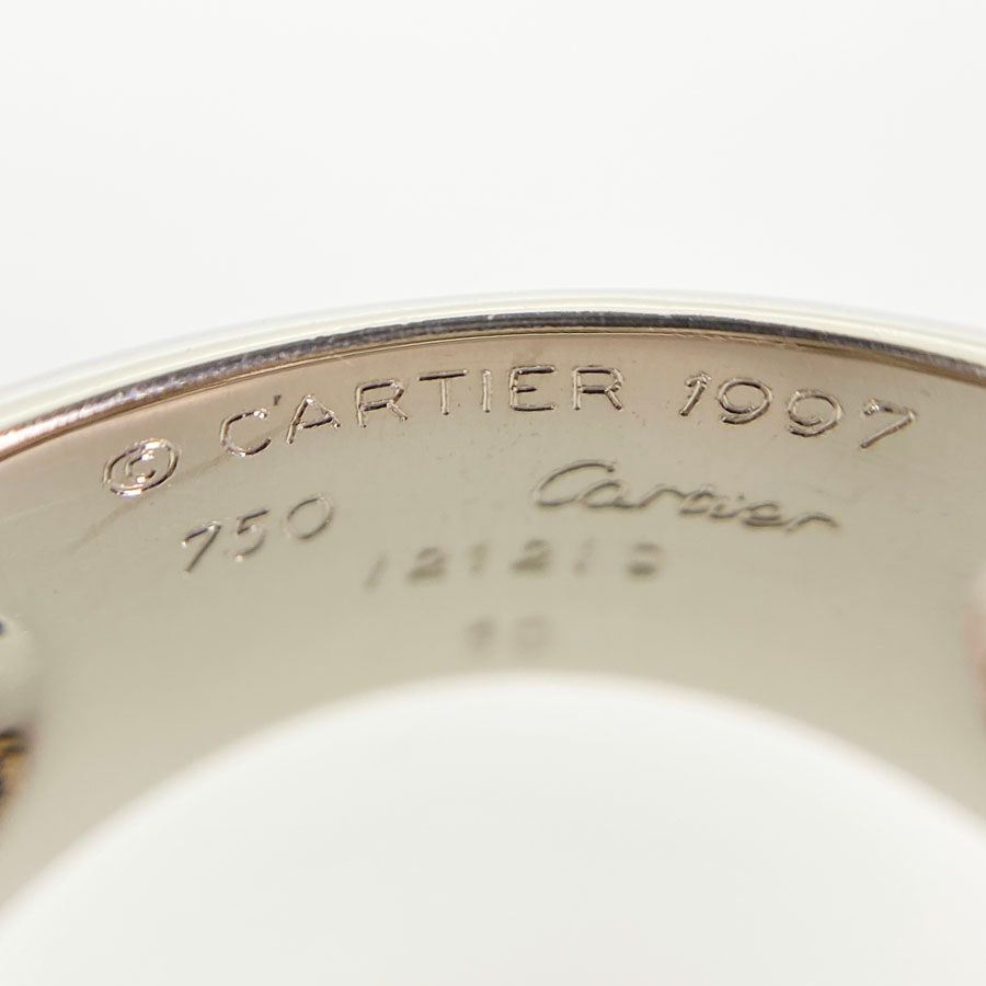 カルティエ Cartier ヌーベルバーグ K18WG 19.5号(59-60) リング sss  