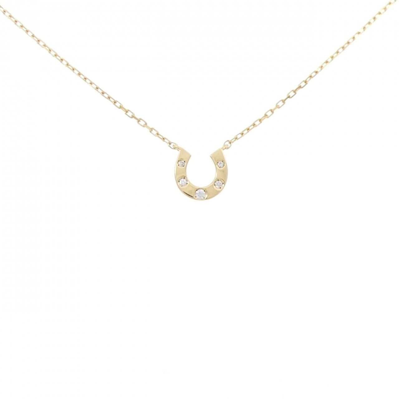 エテ ホースシュー ダイヤモンド ネックレス 0.04CT