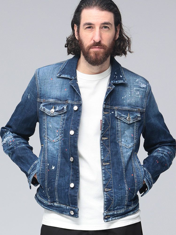 dsquared2 ディースクエアード　デニムジャケット 金ボタン　40 DSQUARED2（Gジャン/デニムジャケット）のフリマアイテム一覧