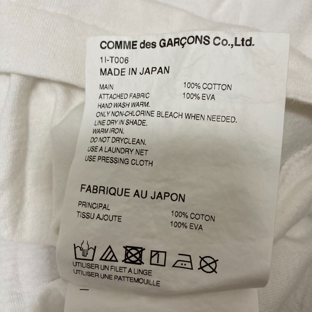 美品✨ブラックコムデギャルソン　18ss ボンテージ　半袖シャツ　白 XS kindal_8101000145714