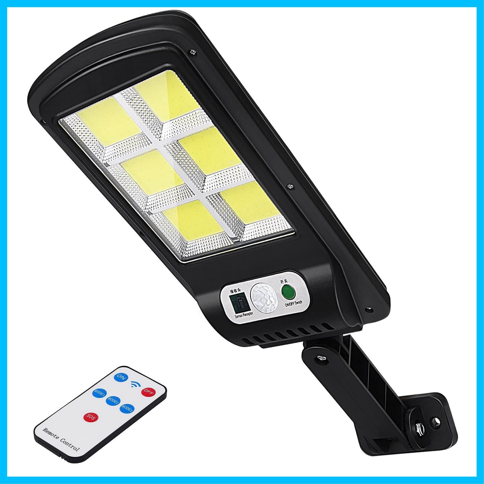 省エネ 自動点灯 照明ライト 3つ智能点灯モード IP65防水 人感センサー 超明るい 防犯ライト 太陽光発電ライト ソーラーセンサーライト 廊下 玄関 軒先 駐車場 ガレージ ガーデン 倉庫 センサーライト 1個入り 屋外 ソーラーライト 街灯