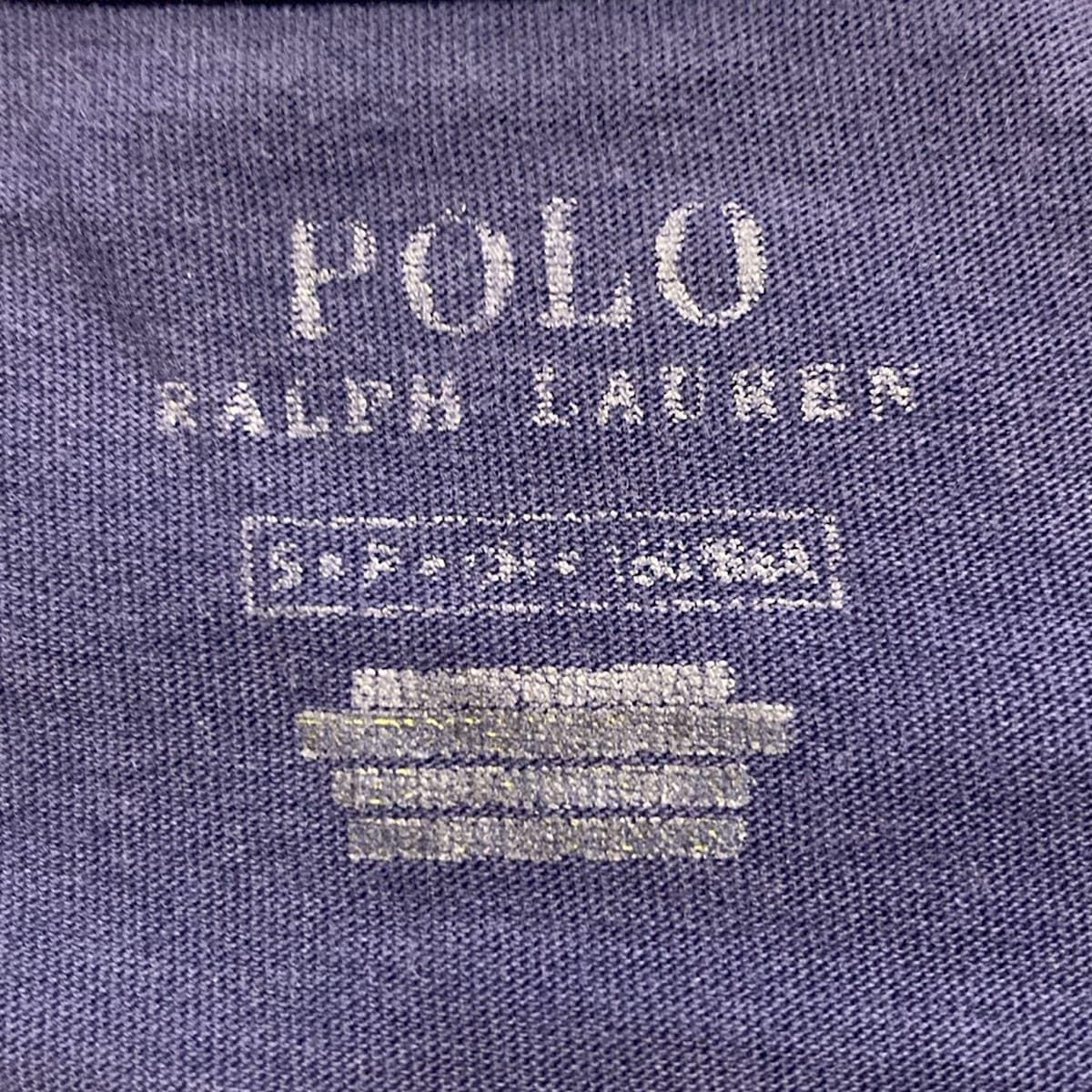 POLO RALPH LAUREN - POLObyRalphLauren(ポロラルフローレン) 半袖Tシャツ レディース美品  - ネイビー クルーネック/バンダナ柄 POLObyRalphLauren(ポロラルフローレン) 半袖Tシャツ レディース