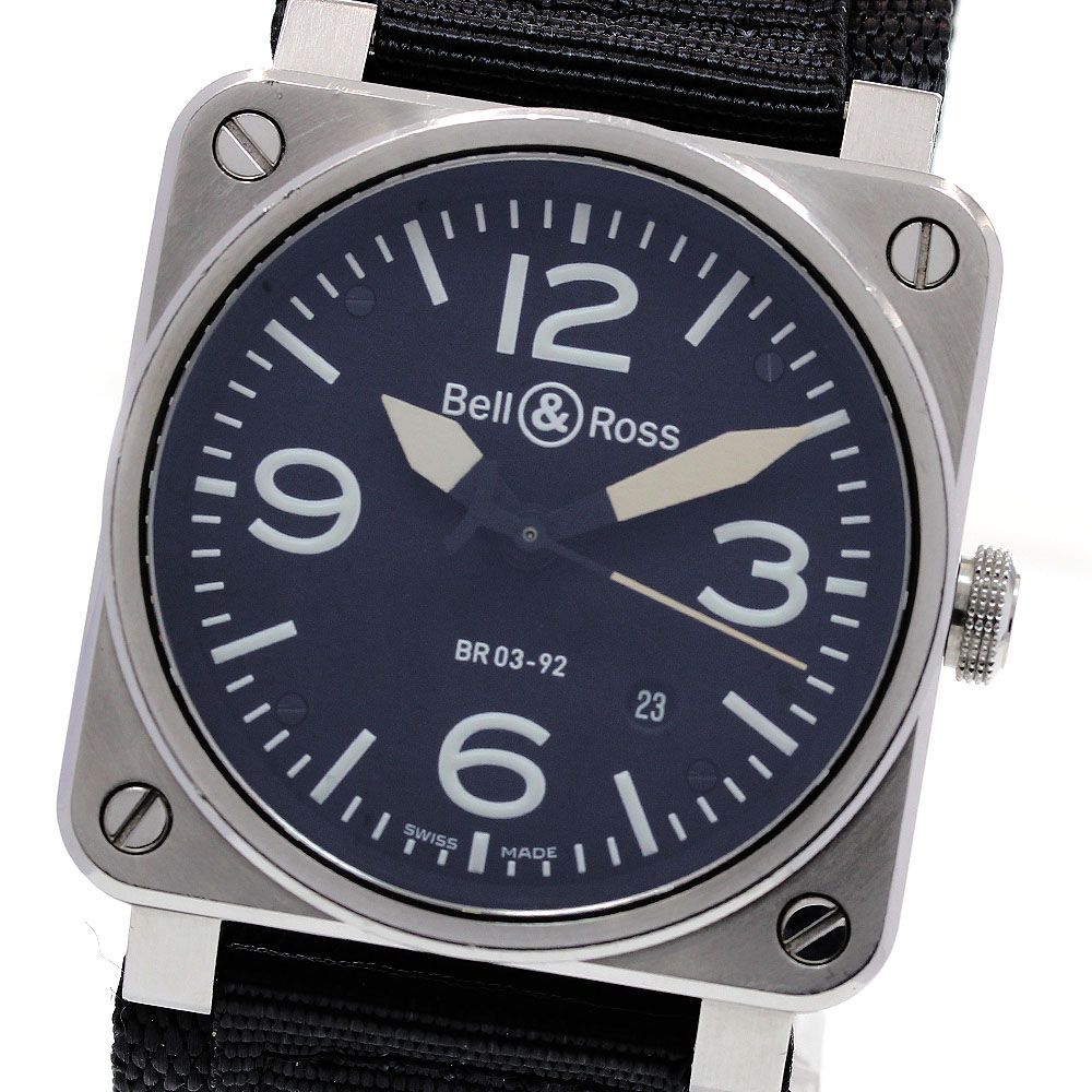 ベル＆ロス Bell＆Ross BR03-92 S デイト 自動巻き メンズ_838715