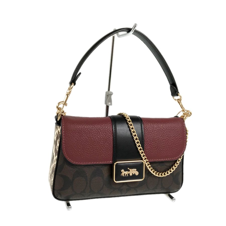 コーチ COACH ミニ グレース クロスボディ シグネチャー 2WAY チェーン 