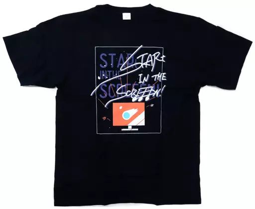 中古】衣類 星街すいせい 描き下ろしTシャツ ブラック フリーサイズ