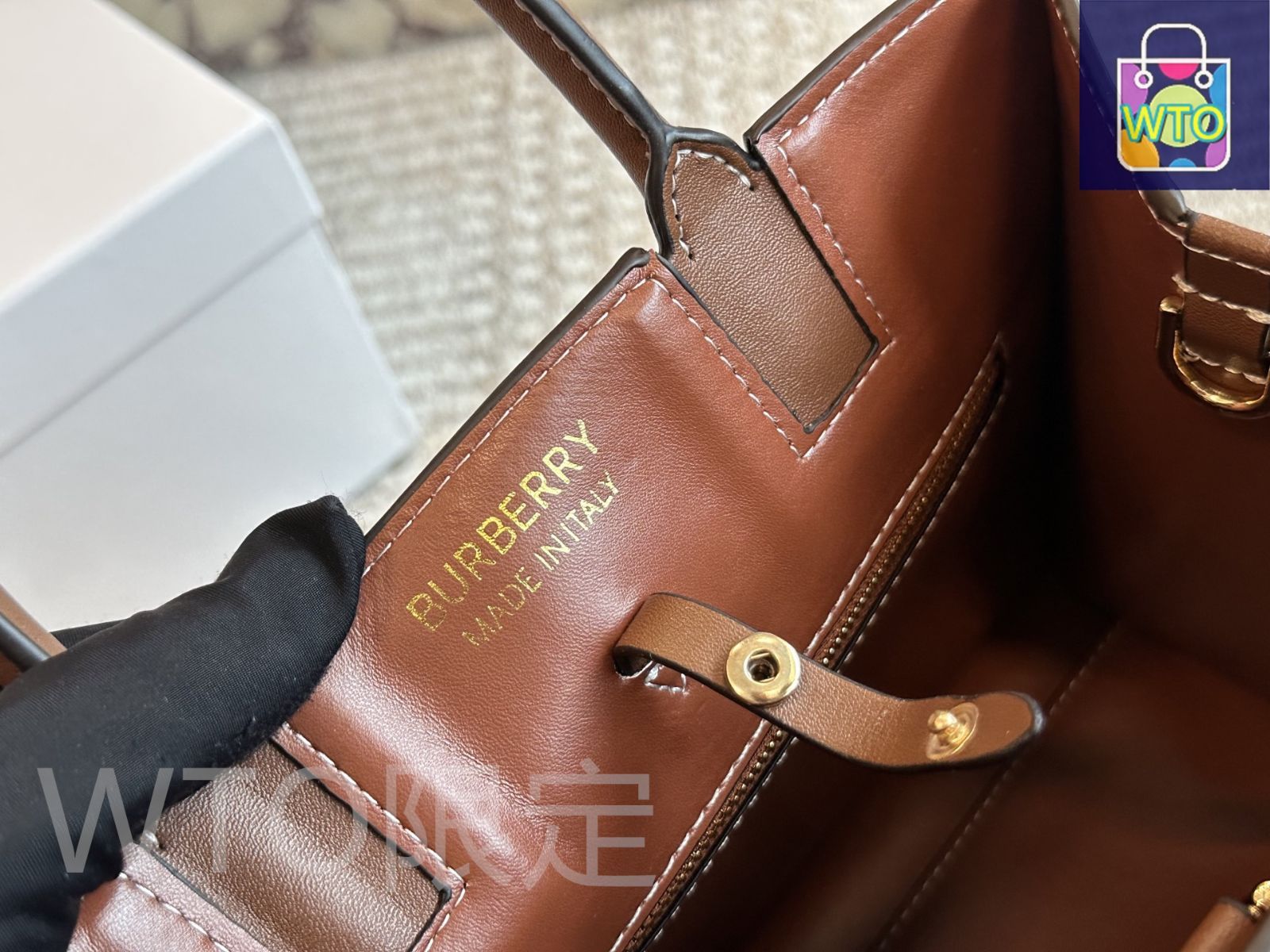 今日WTO】Burberry バーバリー ハンドバッグ ヴィンテージ風で