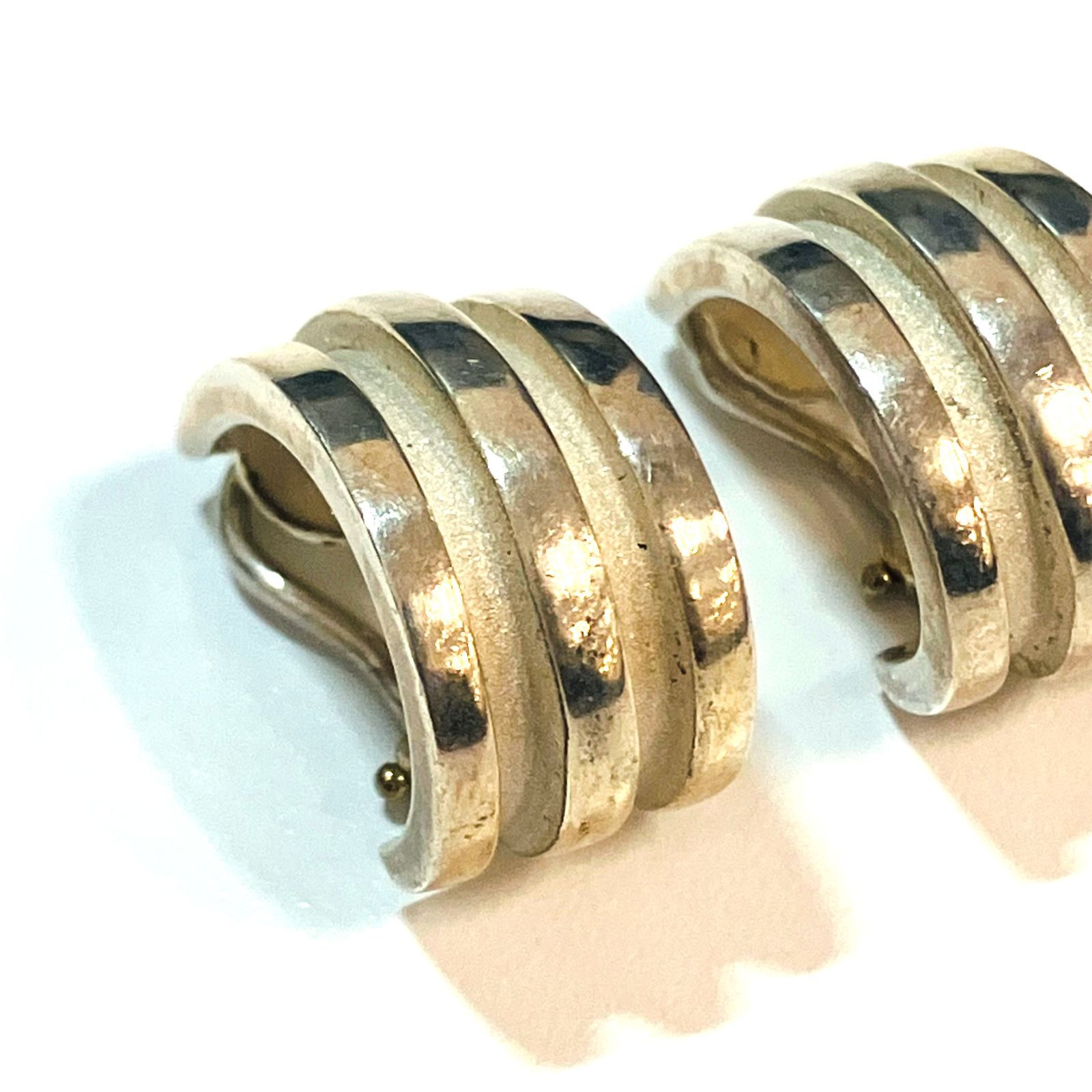 ティファニー TIFFANY グルーブド イヤリング 廃盤 希少 レア 良品