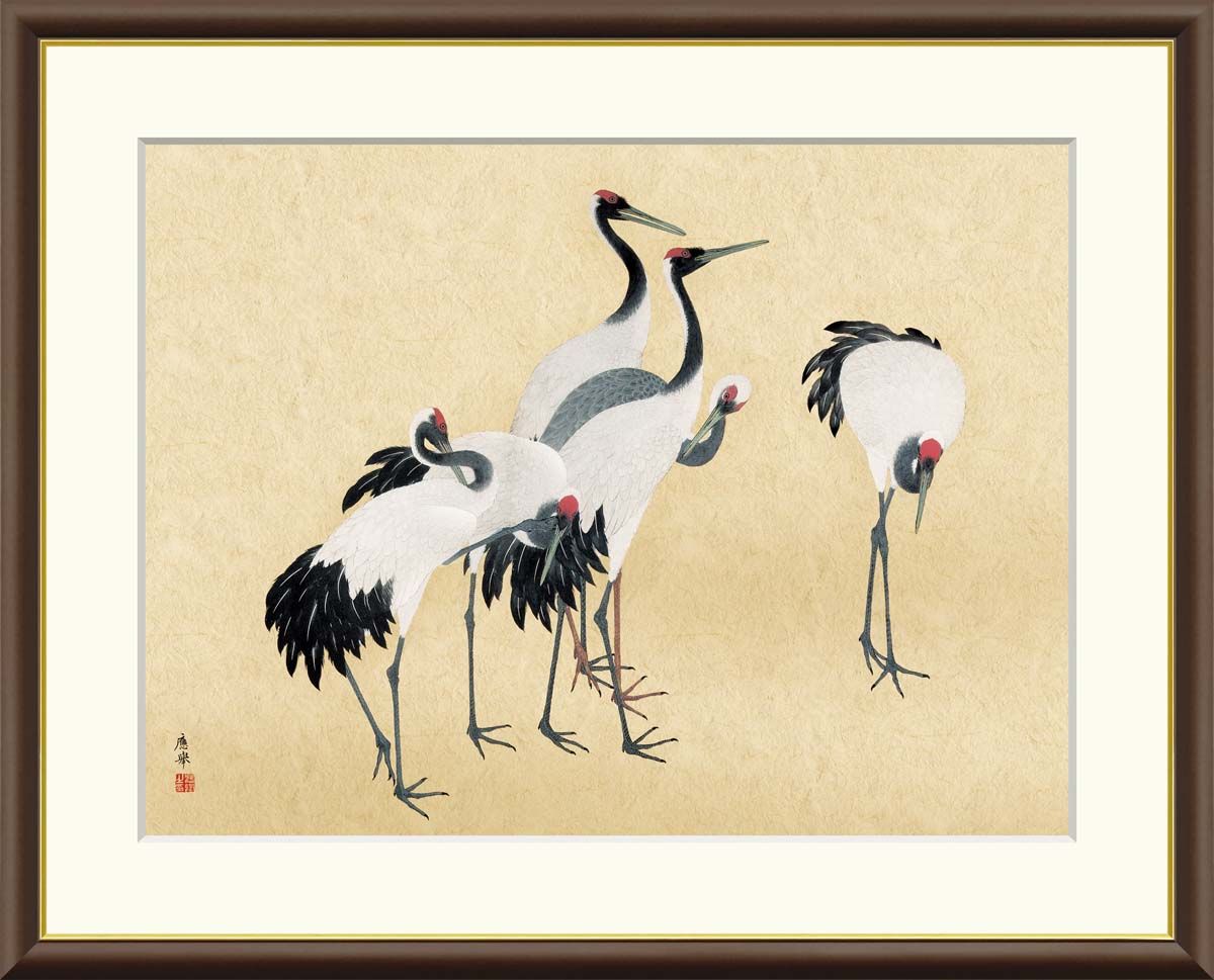 絵画 アクリルキャンバス画 永田芳郎作 画題 晩秋の妙義山F30号