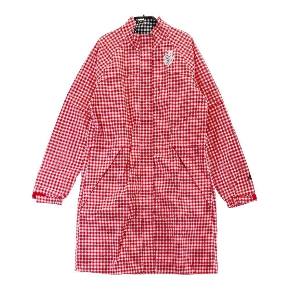 サイズ：M KAPPA GOLF カッパゴルフ  2way レインワンピース チェック柄 レッド系 [240101441801] ゴルフウェア レディース ストスト サイズ：M KAPPA GOLF カッパゴルフ 2way レインワンピース