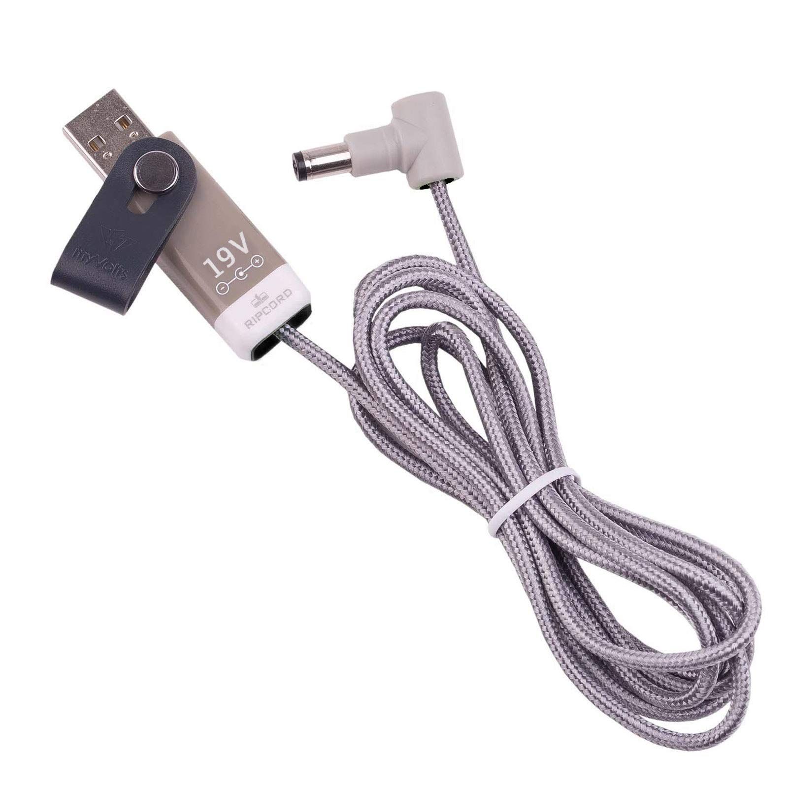 Myvolts Ripcord USB 5V-19V DC電源ケーブル Akai MPC Oneに対応 - USBから Akai MPC Oneに電源供給