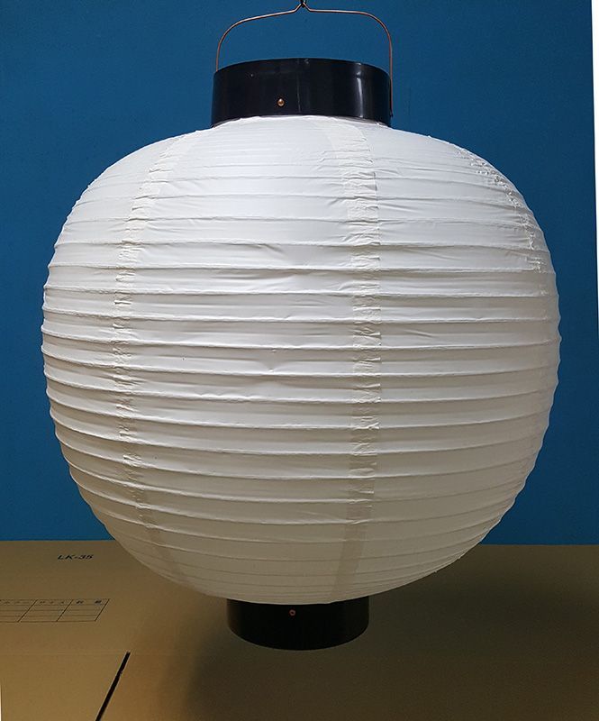 特大サイズ　ビニール・白無地提灯　丸型　60×57㎝　JOA-97 特大サイズビニール・白無地提灯丸型60×57㎝JOA-97