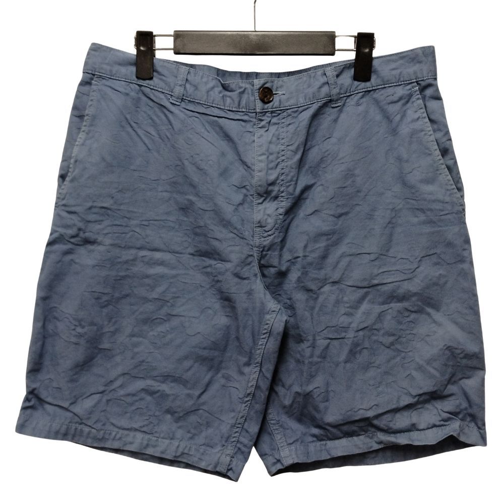 LUCIEN PELLAT-FINET ルシアンペラフィネ スカル × カモフラ エンボス加工 ショートパンツ ブルー サイズL 正規品 / B5397