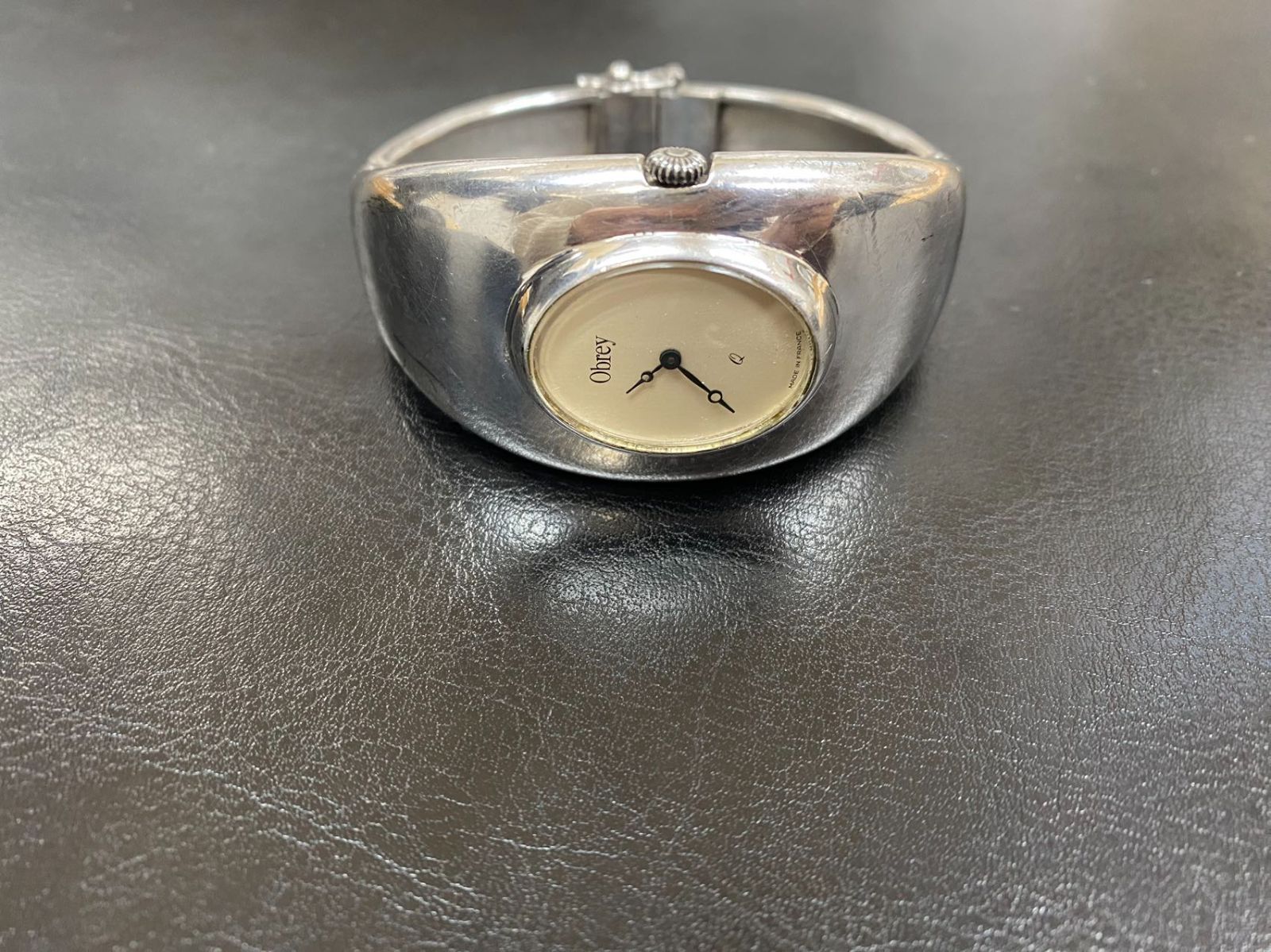 オブレイ/Obrey ◆銀無垢フランス製　ブレスレット型 　腕時計