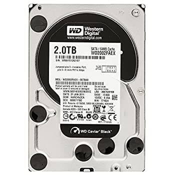 【中古】(非常に良い)Western Digital WD2002FAEX 2TB 7200rpm SerialATA 6Gb/s 64MB 3.5インチ内蔵HDD [PC]