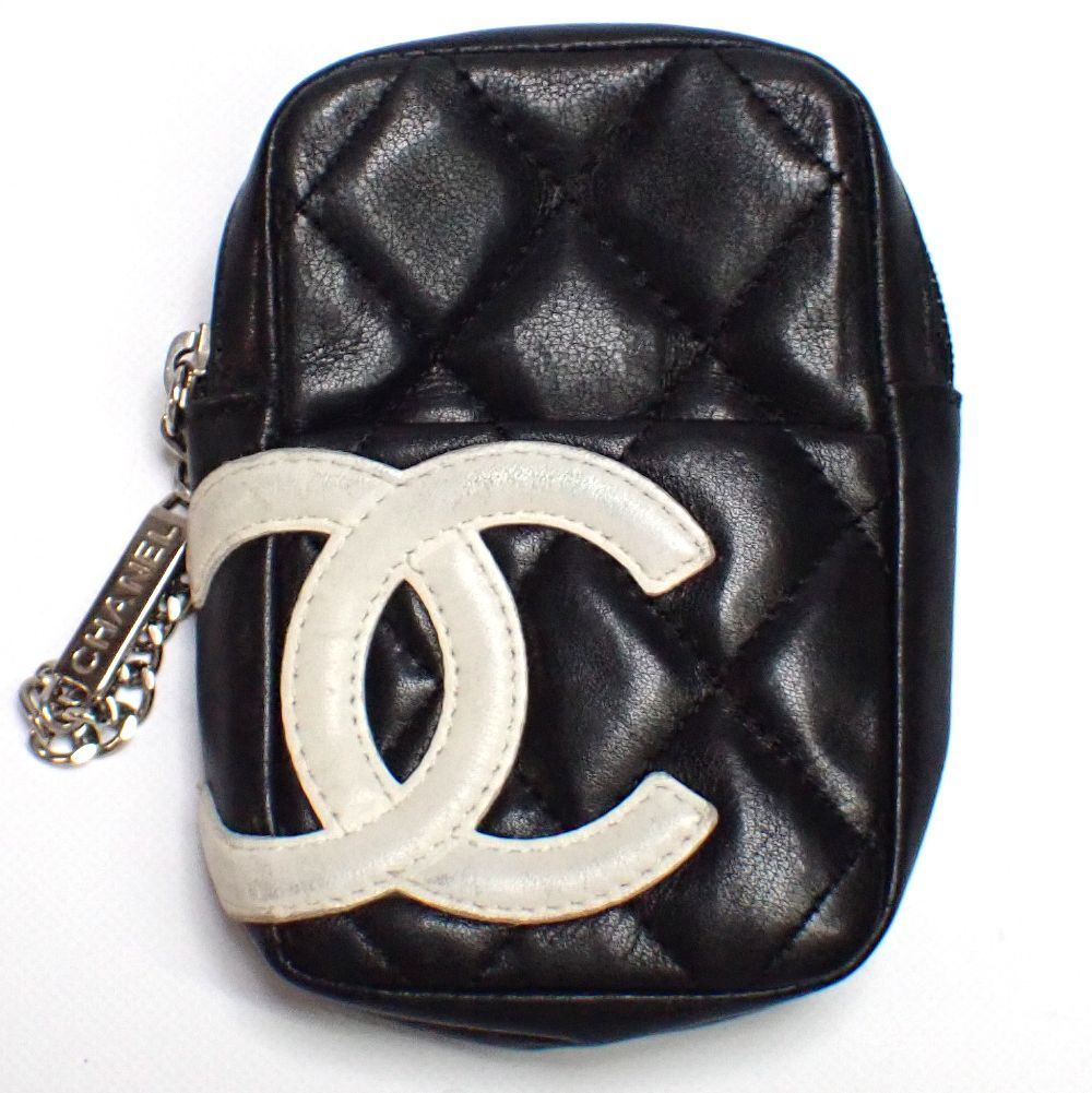 CHANEL】シャネル シガレットケース カンボン 9770956 カードなし レザー たばこ 小物入れ ブラック 中古 質屋 - メルカリ