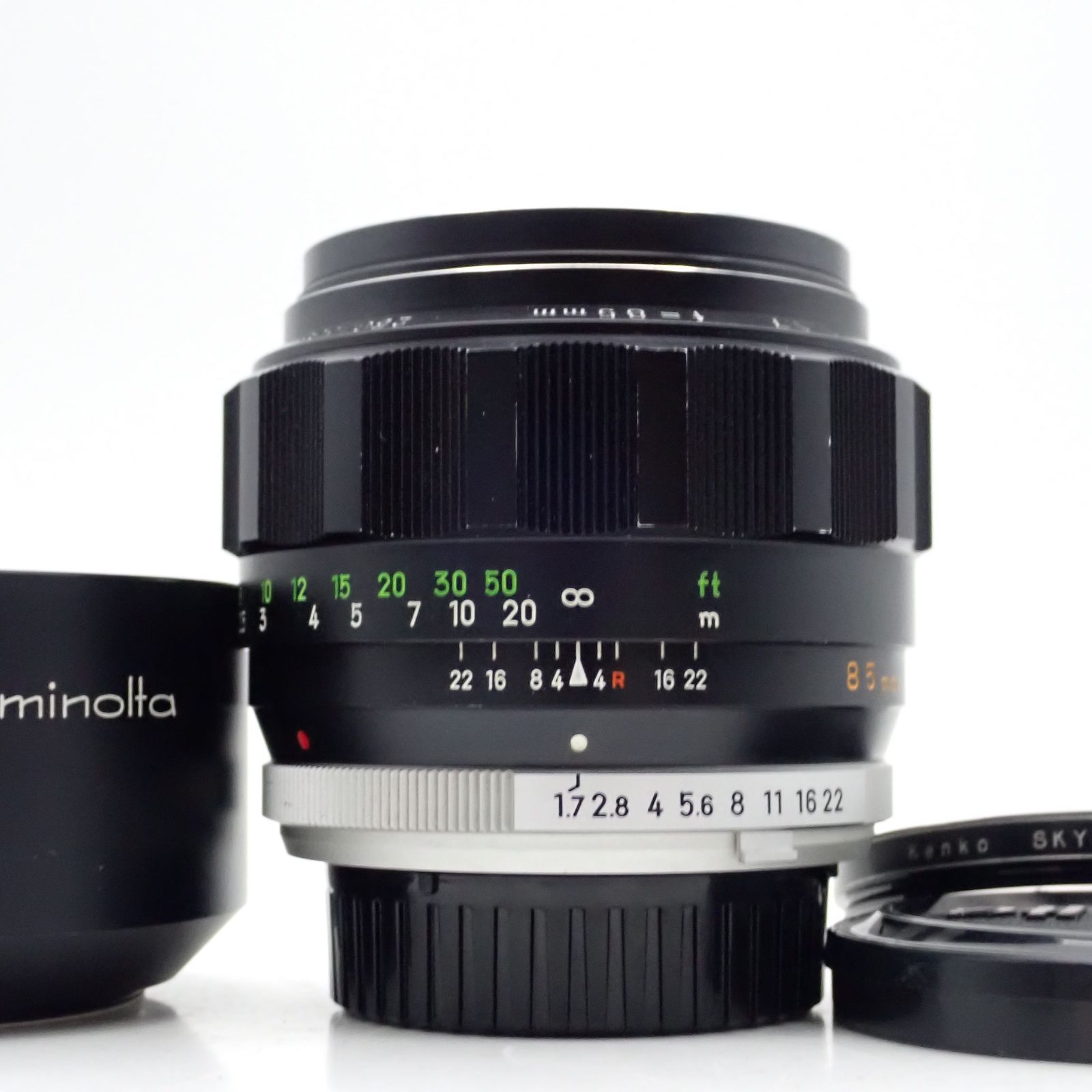 レンズ(単焦点) Minolta MC ROKKOR-PF 85mm f1.7 良品 （作例あり）初期型 MINOLTA MC ROKKOR-PF 85mm f1.7