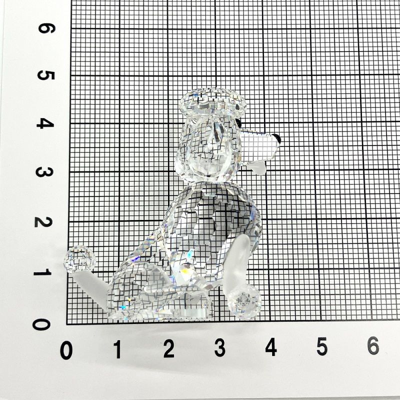 スワロフスキー SWAROVSKI 座りプードル オブジェ 置物 181317