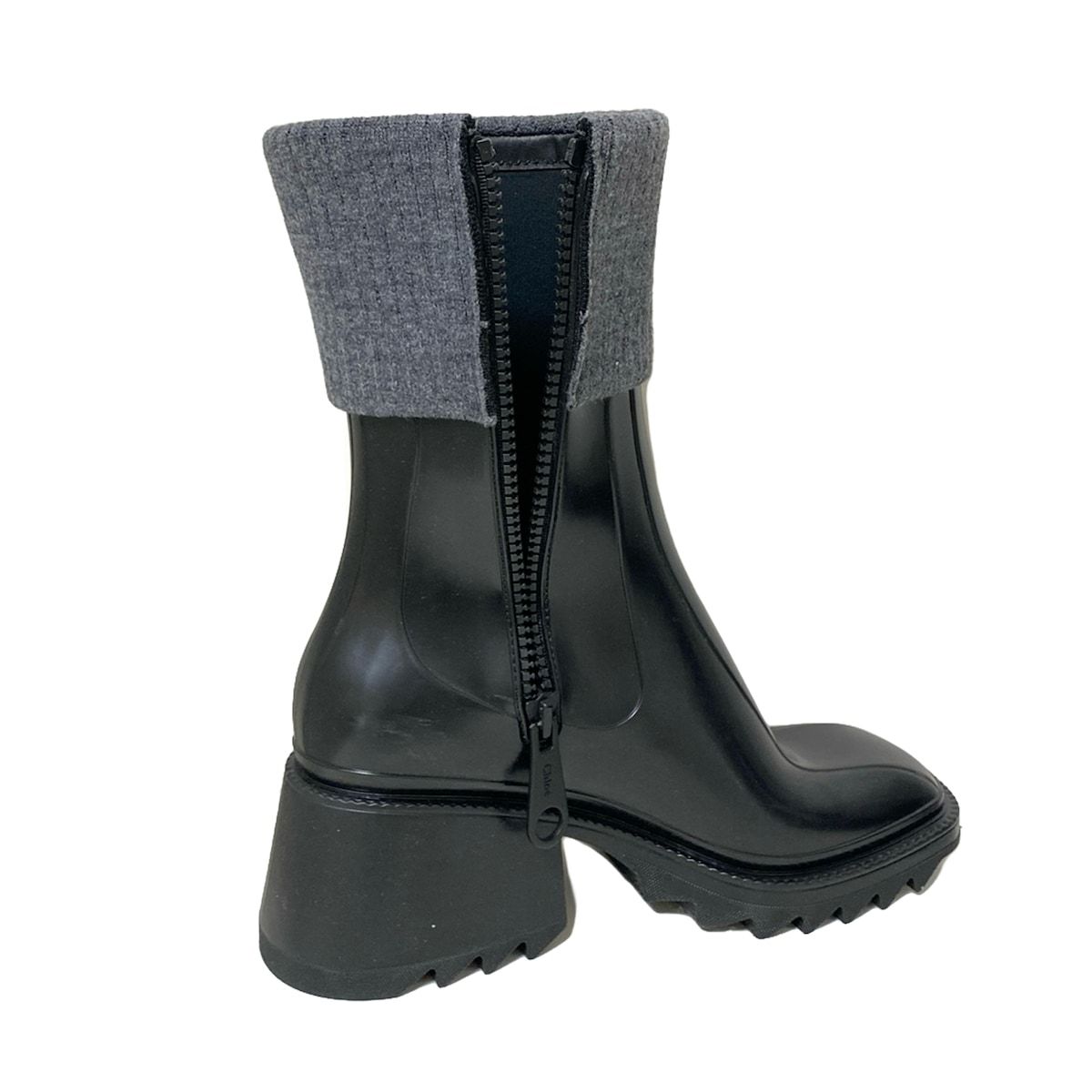 Chloe クロエ ショートブーツ 41 メンズ - 黒×グレー