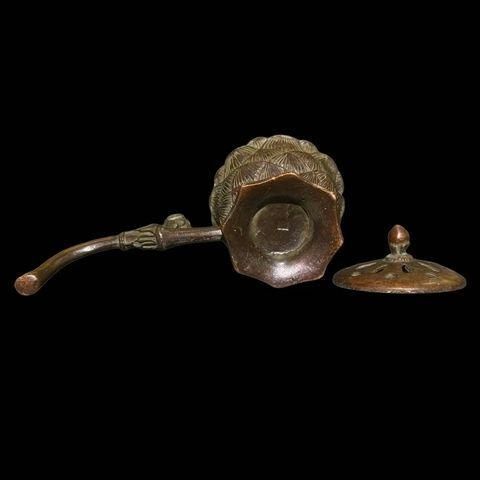 銅 細工 手を持ちます蓮華炉 盤香炉 香道具 薫香炉 工芸品 置物 銅 細工 香炉 手持ち蓮華炉 盤香炉 装飾品 工芸品 置物