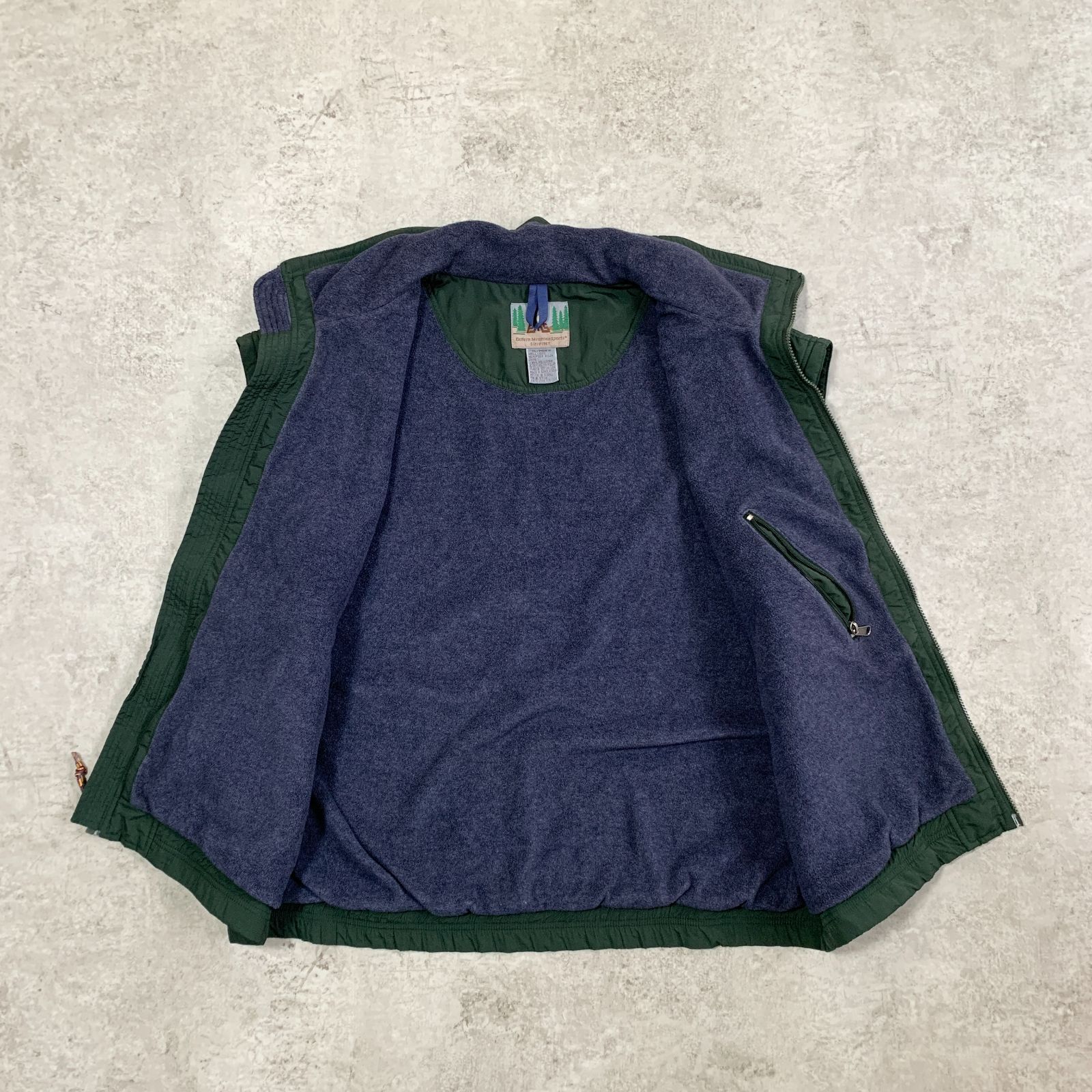 90s EMS Fleece Lined Nylon Vest イースタンマウンテンスポーツ