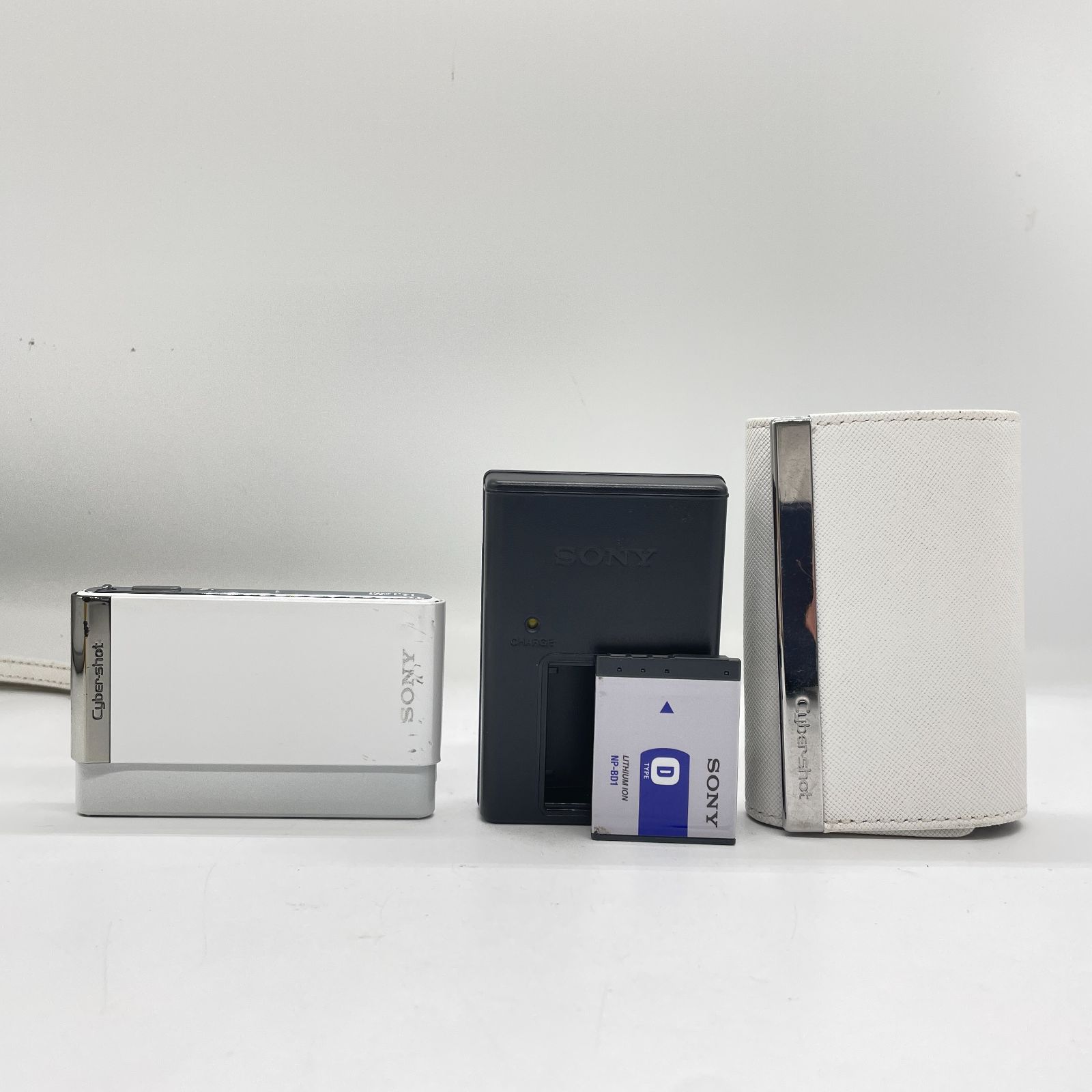 動作品 転送特典無料あり SONY Cyber-shot DSC-T90 WHITE ソニー デジタルカメラ デジカメ