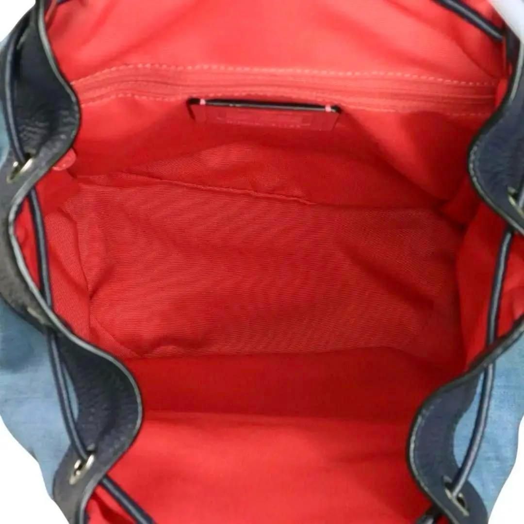 【美品】COACH　コーチ　91139　リュック　デニム　ブルー　リュックサック 美品】COACH コーチ 91139 リュック デニム ブルー リュック