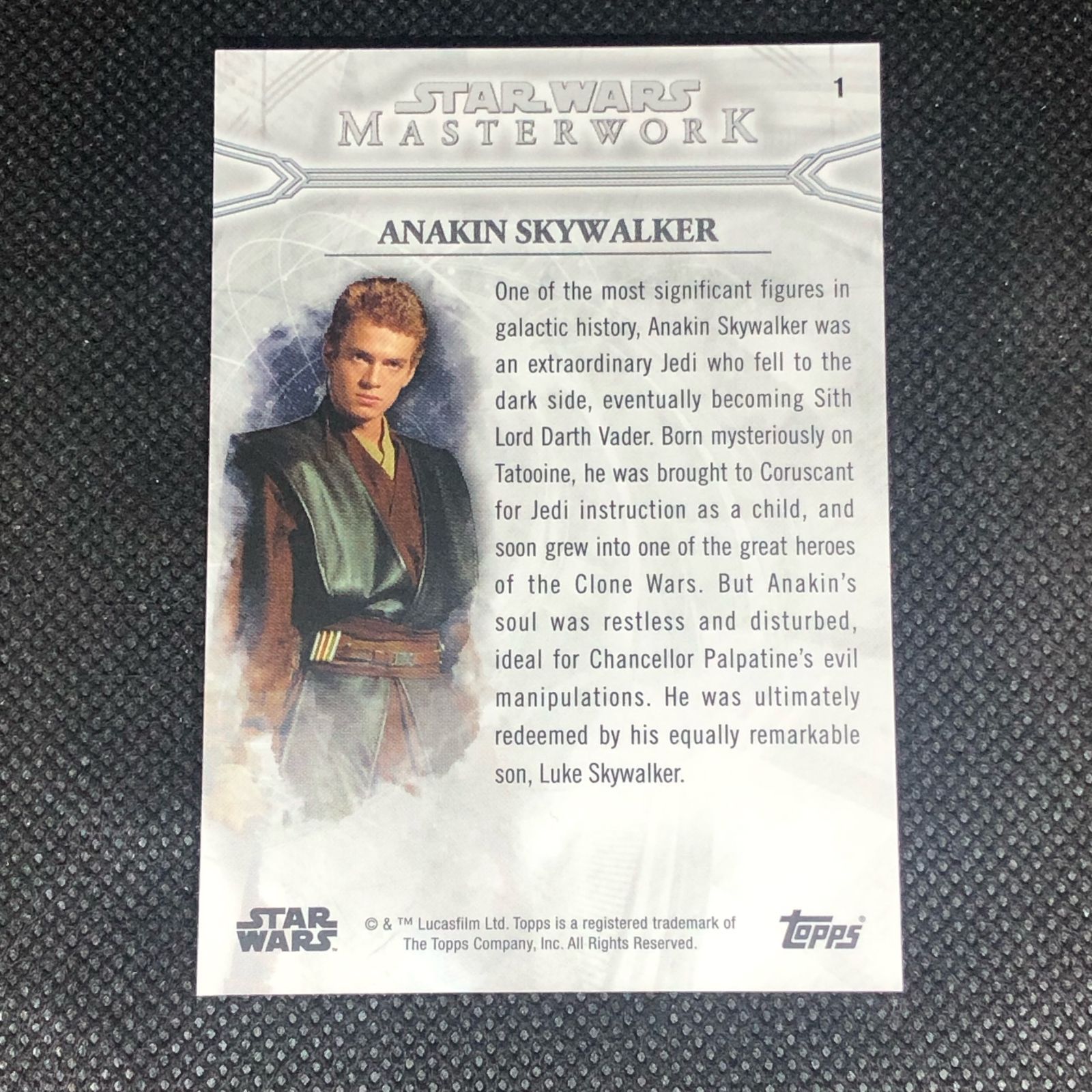 スターウォーズ　カード　topps　トップス　アナキンスカイウォーカー　1of1 スターウォーズ カード topps トップス アナキンスカイ