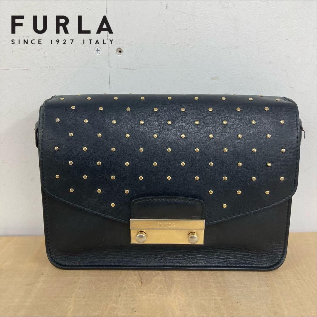 FURLA(フルラ) ショルダーバッグ ジュリア アイボリー スタッズ フルラ 