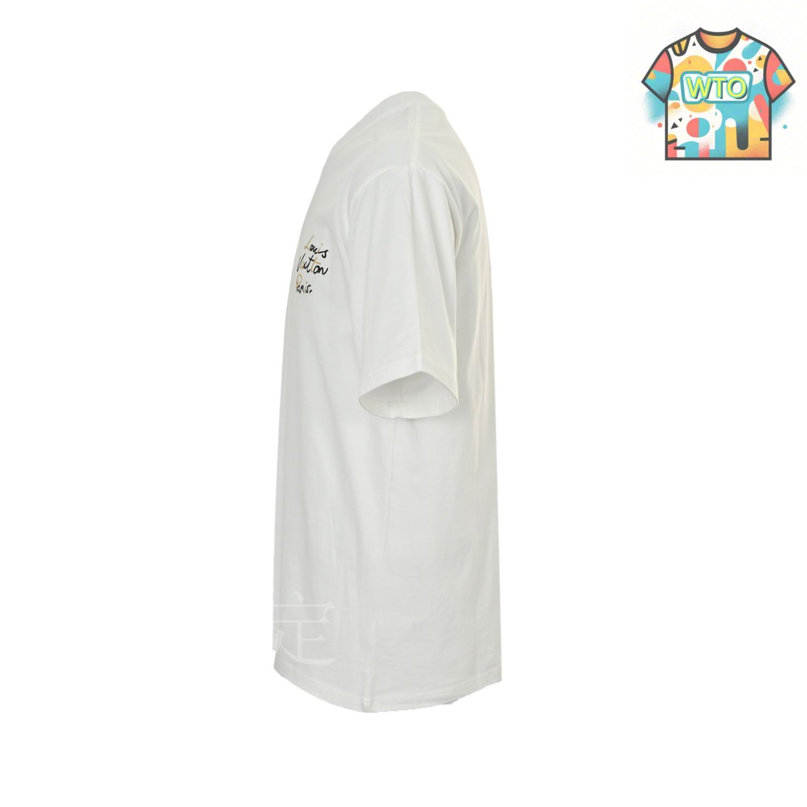 今日WTO】Louis Vuitton 25ss サイン文字刺繍 T シャツ-GL99