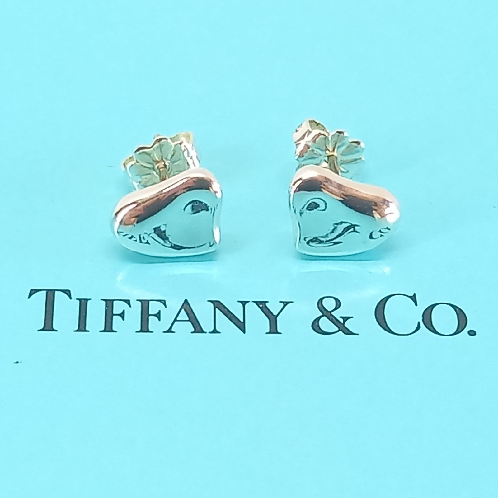ビーンズ フルハート スタッド ピアス 925シルバー TIFFANY &Co