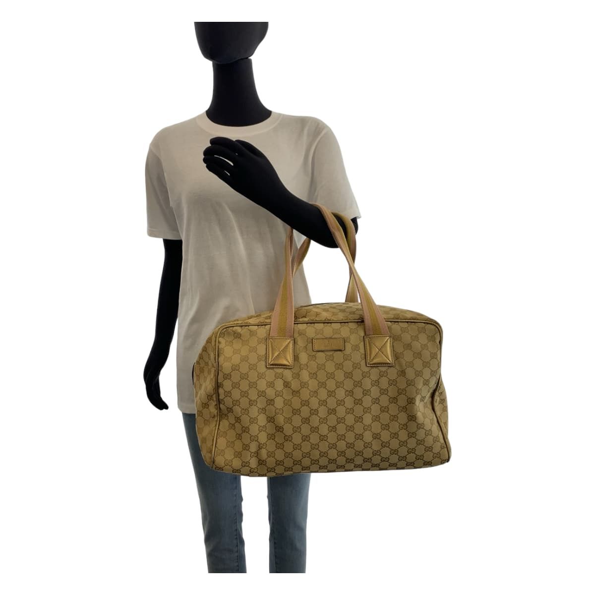 美品 GUCCI グッチ シェリーライン ベージュ マルチカラー GG