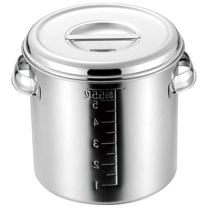 【 新品 未開封 】 赤川器物製作所 深型キッチンポット(目盛付) 28cm(17.0L) 015301 未使用 送料無料