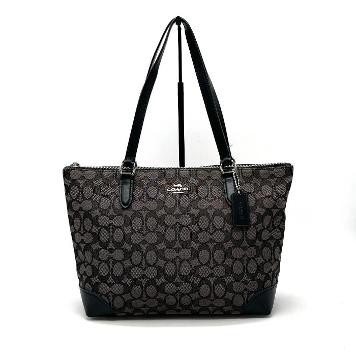 COACH コーチ ロゴ シグネチャー キャンバス レザー トート バッグ eH0825N