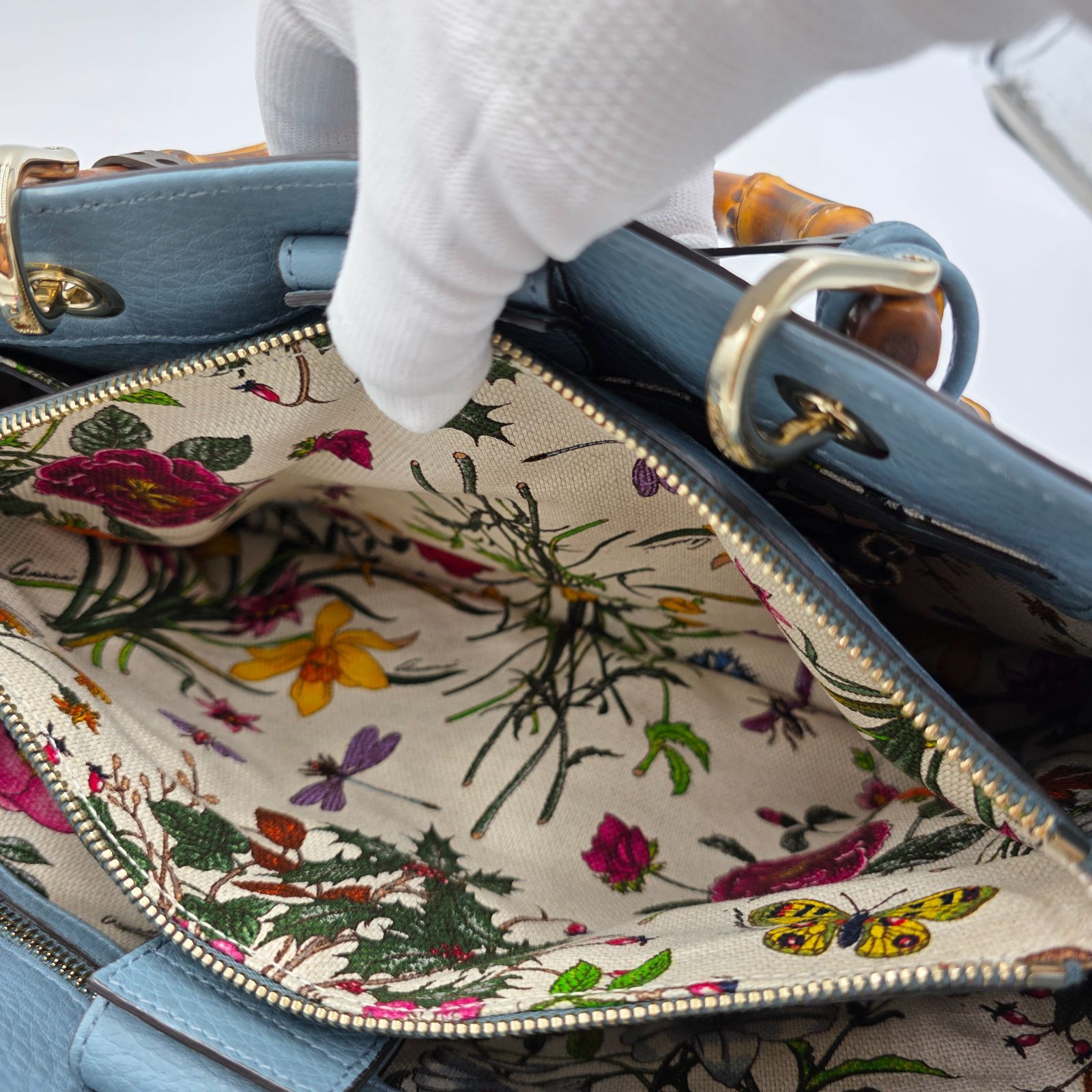 限定品★グッチ バンブーショッパースモールバッグ　日本50周年ハンドバッグ GUCCI】【日本限定】【50周年記念】グッチ『バンブーショッパー