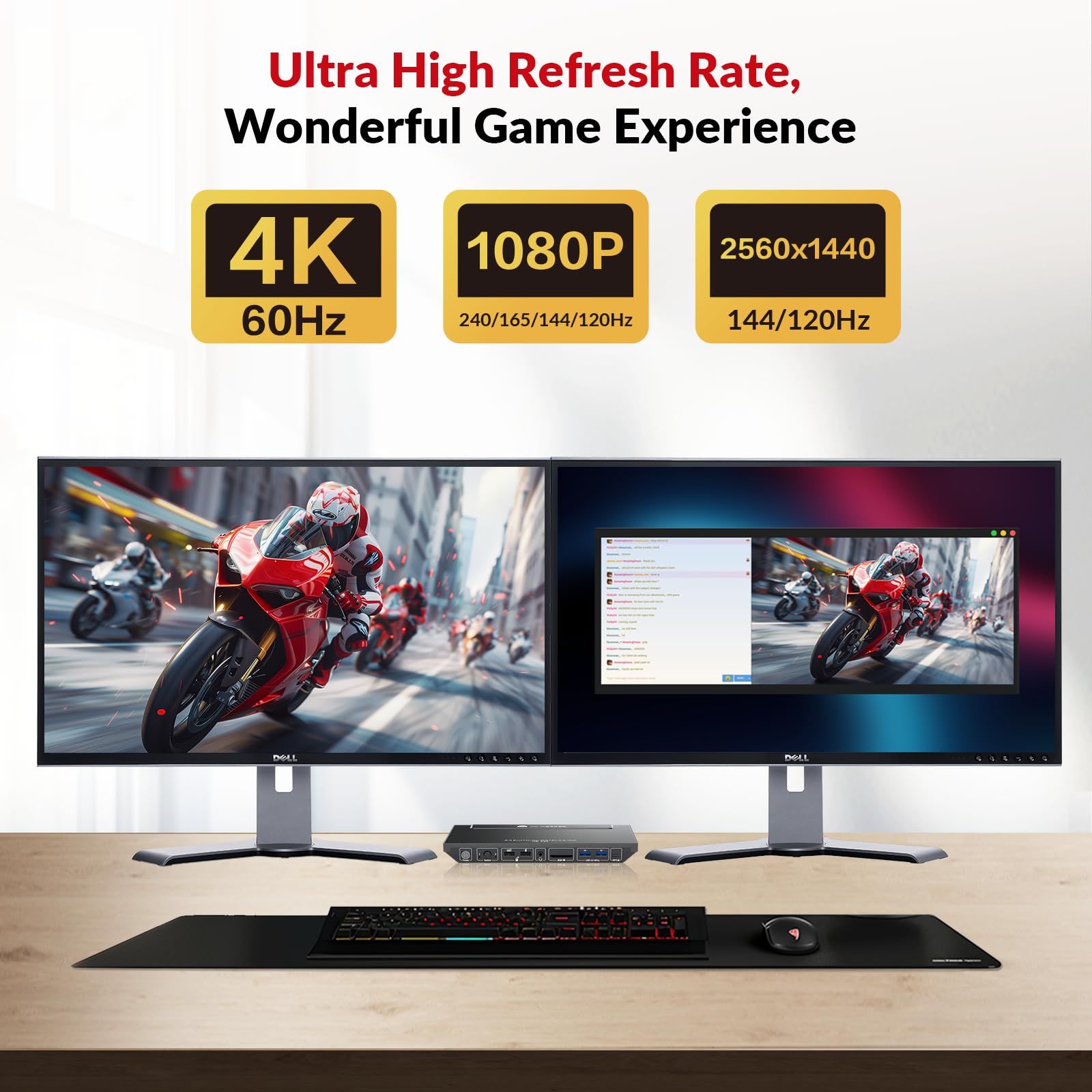 AV Access USB-C KVM スイッチ デュアル モニター 2台のディスプレイ 2台のコンピュータ ノートパソコンとデスクトップパソコンに適した4 K KVMスイッチデュアルディスプレイ EDID 1 Gイーサネット 100 W 充電 3 X CHRISTIANNAURATH_COM_BR