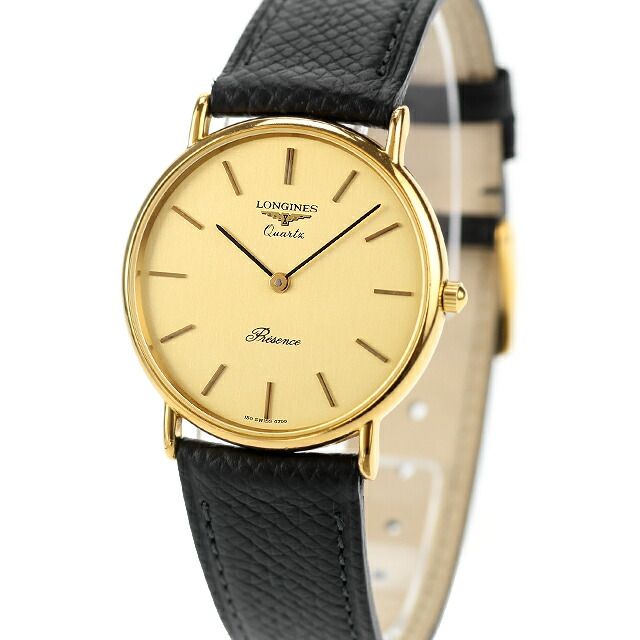 ロンジン LONGINES 腕時計 メンズ L150.4 プレザンス ラウンド バーインデックス GPケース