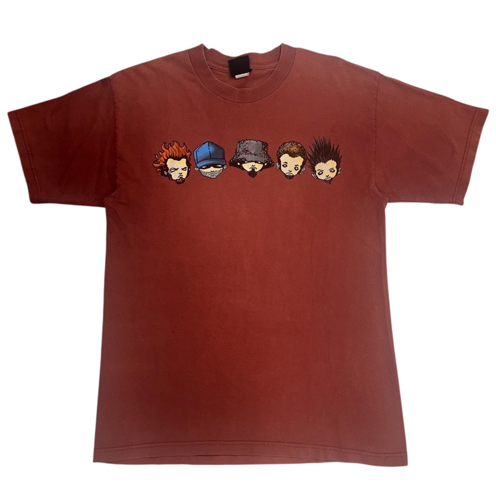 70】90s LIMP BIZKIT SCHOOL BUS T-SHIRTS BURGUNDY リンプ 